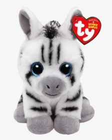 White Zebra With Black Stripes - Beanie Babies Zebra, HD Png Download, Transparent PNG