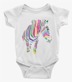 Zebra Art Infant Short Sleeve Onesie - Jewish Onesies, HD Png Download, Transparent PNG