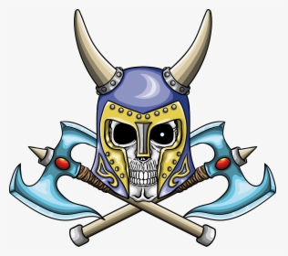 Illustration Of Warrior Undead Skull With Fantastic, HD Png Download, Transparent PNG