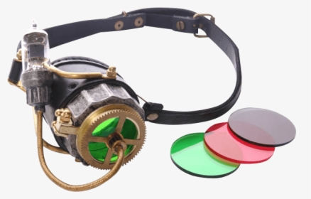 Steampunk Single Eye Led Light Goggles - Monocle, HD Png Download, Transparent PNG