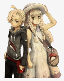 Gladion And Lillie - Pokemon Lillie And Gladion Fan Art, HD Png Download, Transparent PNG