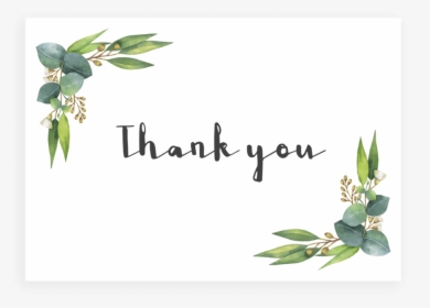 Eucalyptus Thank You Cards Printable - Portable Network Graphics, HD Png Download, Transparent PNG