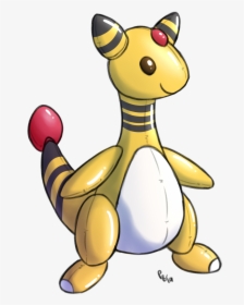 Inflatable Ampharos - Cartoon, HD Png Download, Transparent PNG