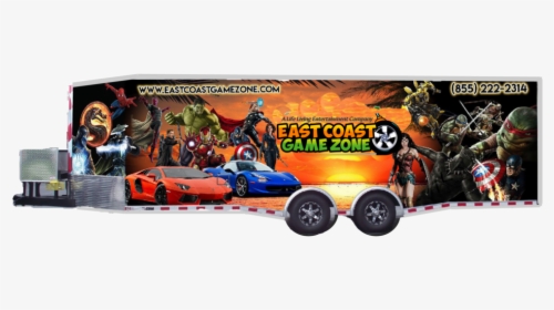 Video Game Truck, Game Bus, Game Trailer In Beaufort - Lamborghini, HD Png Download, Transparent PNG