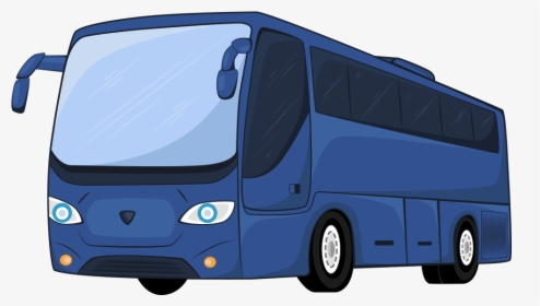 Airport Bus Transport Transit Bus Car - Shuttle Bus Clipart Cartoon Bus, HD Png Download, Transparent PNG