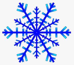 Blue Snowflake - Snow Flakes Free Clip Art, HD Png Download, Transparent PNG