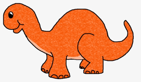 Dinosaur Clipart Orange - Dinosaur Clip Art, HD Png Download, Transparent PNG