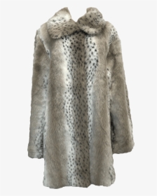 90 S Faux Snow Leopard Fur Coat By Dennis By Dennis - Fur Clothing, HD Png Download, Transparent PNG