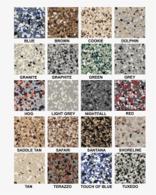 Windy City Coating Flake Epoxy Chart - Gold Flakes Epoxy Floors, HD Png Download, Transparent PNG