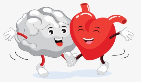 Cute Brain And Heart, HD Png Download, Transparent PNG