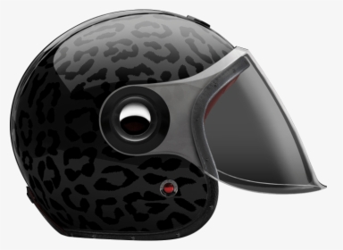 Side View Of Ruby Jet Panther Helmet - Motorcycle Helmet, HD Png Download, Transparent PNG
