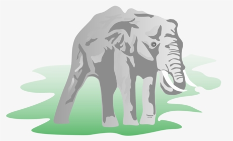 Wildlife,grass,elephants And Mammoths - Elephant, HD Png Download, Transparent PNG