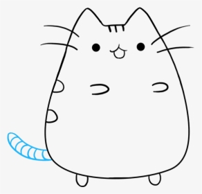 How To Draw Pusheen The Cat - Easy Cat Drawing, HD Png Download, Transparent PNG