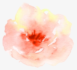 Flower Watercolor Watercolour Peach Aesthetic Pretty - Peach Aesthetic Orange Png, Transparent Png, Transparent PNG