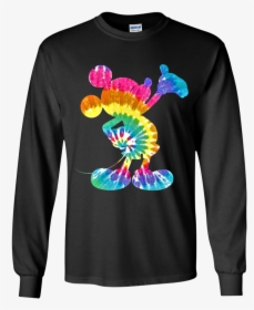 Mickey Mouse Silhouette Tie Dye Youth/adult   Class - Chip N Dale Dabbing Shirt, HD Png Download, Transparent PNG