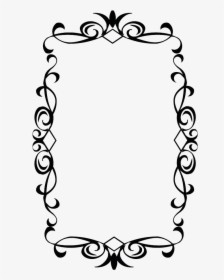 Wedding Borders Clip Art - Christmas Frame Clipart Black And White Png, Transparent Png, Transparent PNG