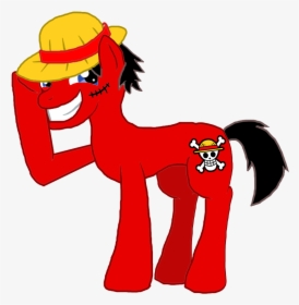 Moheart7, Hat, Monkey D Luffy, One Piece, Ponified, - One Piece, HD Png Download, Transparent PNG