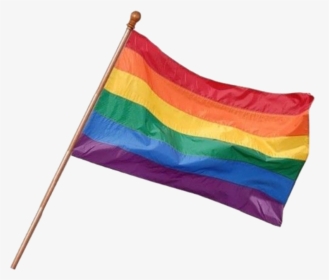Pride Flag With Pole, HD Png Download, Transparent PNG