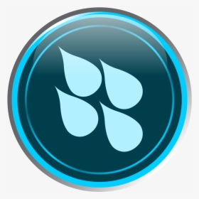 Water Scroll Element Emblem - Circle, HD Png Download, Transparent PNG