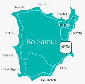 Location Map - Koh Samui Map Transparent, HD Png Download, Transparent PNG