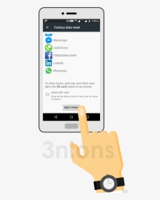Reset Android Phone - Smartphone, HD Png Download, Transparent PNG