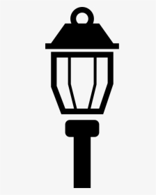 Street Light Lamp Of Vintage Style - Street Lamp Logo Png, Transparent Png, Transparent PNG