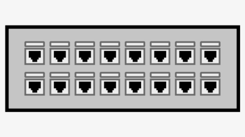16 - Network Patch Panel Icon, HD Png Download, Transparent PNG