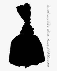 1778 French Fashion Plate Silhouette - Silhouette, HD Png Download, Transparent PNG
