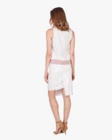 Calvin Klein White Short Sleeve Dress, HD Png Download, Transparent PNG