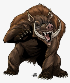 Grizzly Boar - Boar Monster, HD Png Download, Transparent PNG
