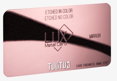 Rose Gold Mirror Metal Business Card - Eye Shadow, HD Png Download, Transparent PNG