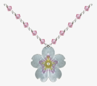Cherry Blossom Crystal Pendant - Necklace, HD Png Download, Transparent PNG