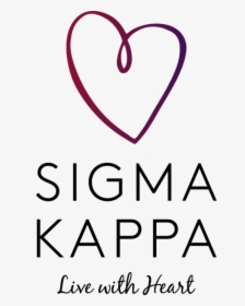 Free Png Download Sigma Kappa Live With Heart Png Images - Sigma Kappa Live With Heart, Transparent Png, Transparent PNG