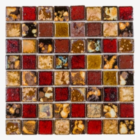 5 Square Pattern Red, Beige & Brown Color Handmade - Mosaic, HD Png Download, Transparent PNG