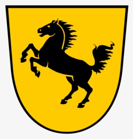 Coat Of Arms Of Stuttgart - Blue Mustang Horse Cartoon, HD Png Download, Transparent PNG
