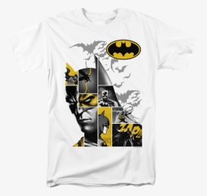 Caped Crusader Collage Batman T-shirt - Dc Comics Batman Sweatshirt, HD Png Download, Transparent PNG