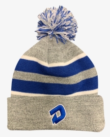 Demarini D Grey With Royal Blue And White Striped Beanie - Beanie, HD Png Download, Transparent PNG