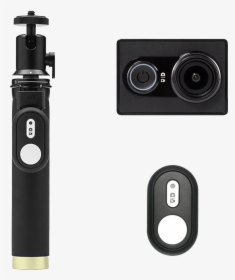 Action Camera Kit With Selfie Stick And Bluetooth Remote - Xiaomi Action Camera Travel Kit, HD Png Download, Transparent PNG