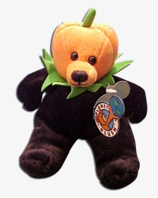 Planet Plush Jacko Bear With Black Body And Orange - Bear With A Pumpkin Head, HD Png Download, Transparent PNG