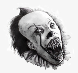 Drawing Of Pennywise Realistic, HD Png Download, Transparent PNG