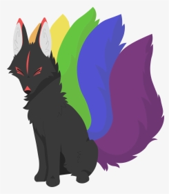 Rainbow Kitsune, HD Png Download, Transparent PNG