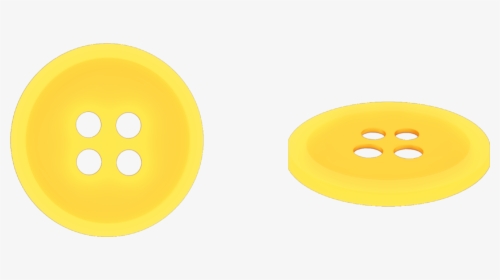 #buttons #sewing #yellow #two #madewithpicsart - Circle, HD Png Download, Transparent PNG