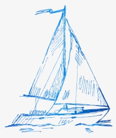 Transparent Blue Sailboat Clipart - Sailboat, HD Png Download, Transparent PNG
