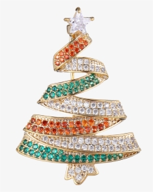 Tang Christmas Tree Brooch Female Fashion Coat Open - Christmas Tree, HD Png Download, Transparent PNG