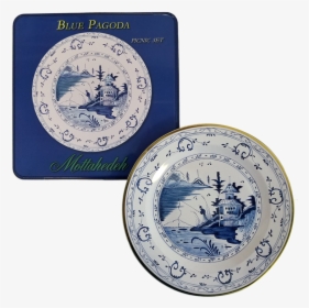 Blue Pagoda Picnic Set - Blue And White Porcelain, HD Png Download, Transparent PNG