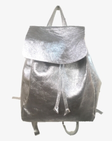Backpack Metallic Silver - Backpack In Metallic, HD Png Download, Transparent PNG
