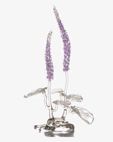 Authentic Hotblown Glass Sculpture Lavender Galax - Fernleaf Lavender, HD Png Download, Transparent PNG