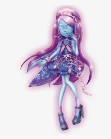 Ghost, Girl, And Glitter Image - Monster High Haunted Kiyomi Haunterly, HD Png Download, Transparent PNG