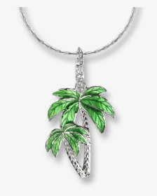 Palm Tree Necklace Green, HD Png Download, Transparent PNG