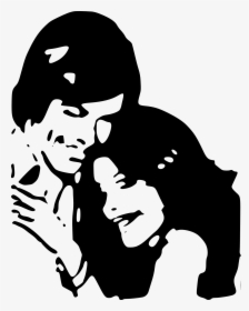 Couple Black And White Clipart, HD Png Download, Transparent PNG